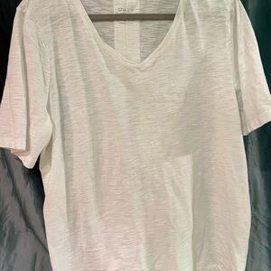 Chico's white Relaxed Short Sleeve Tee